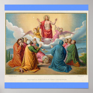 Poster The ascension of Jesus 1879