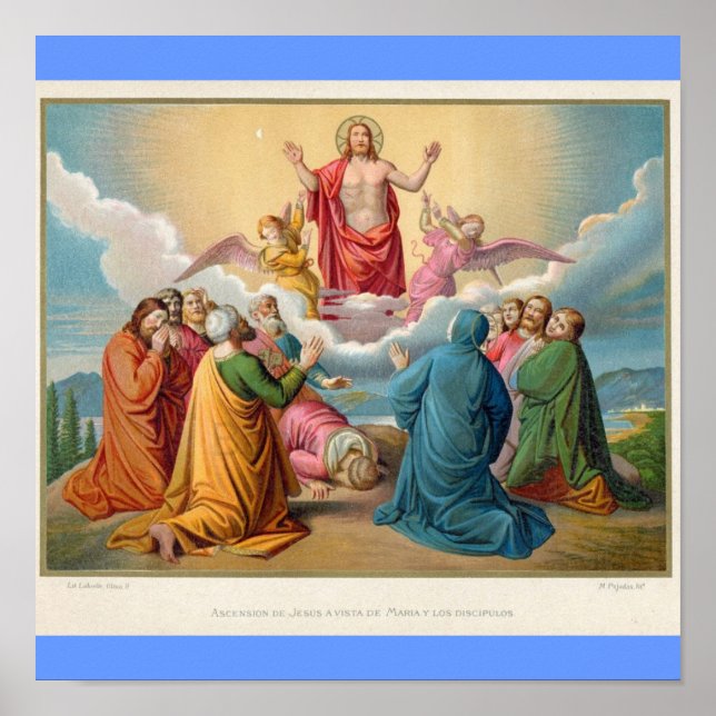 Poster The ascension of Jesus 1879 (Devant)