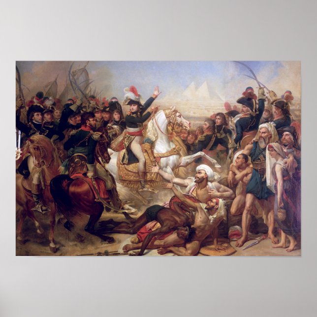 Poster The Battle of the Pyramids, 21st July 1798 (Devant)