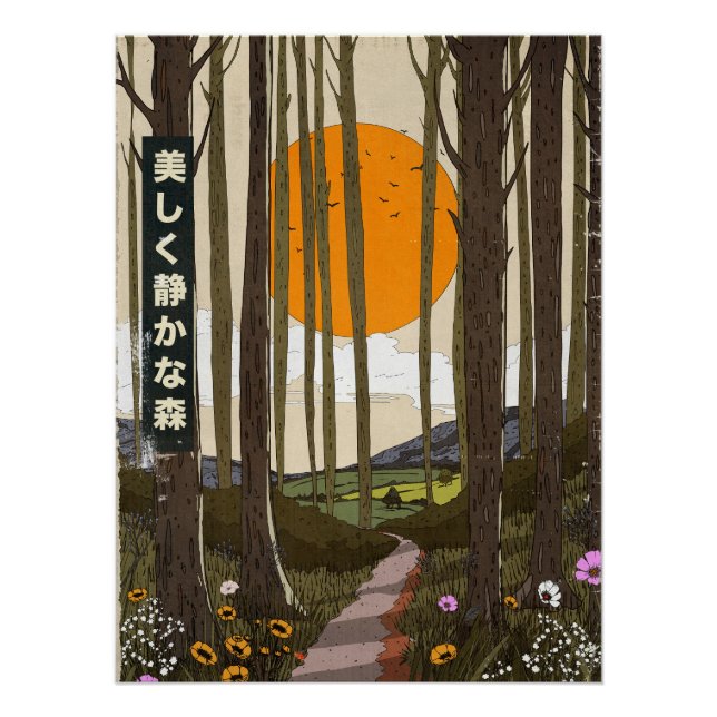 Poster The Beautiful quiet forest (Devant)