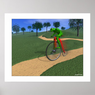 Poster The Bicyclist w/blur