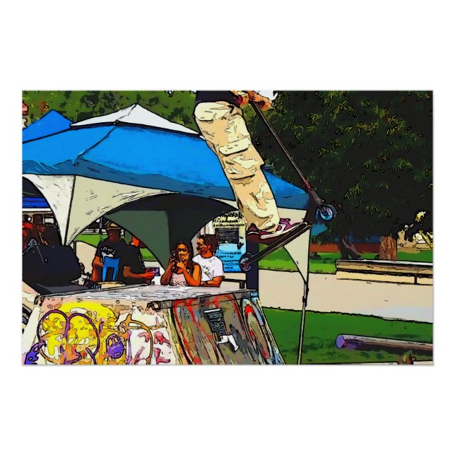 Poster The Big Jump - Scooter Trick (Devant)