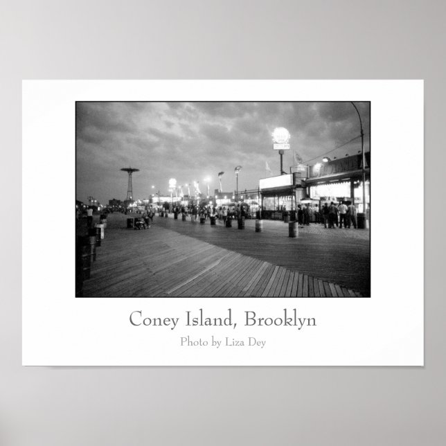 Poster 'The Boardwalk at Night' (Devant)