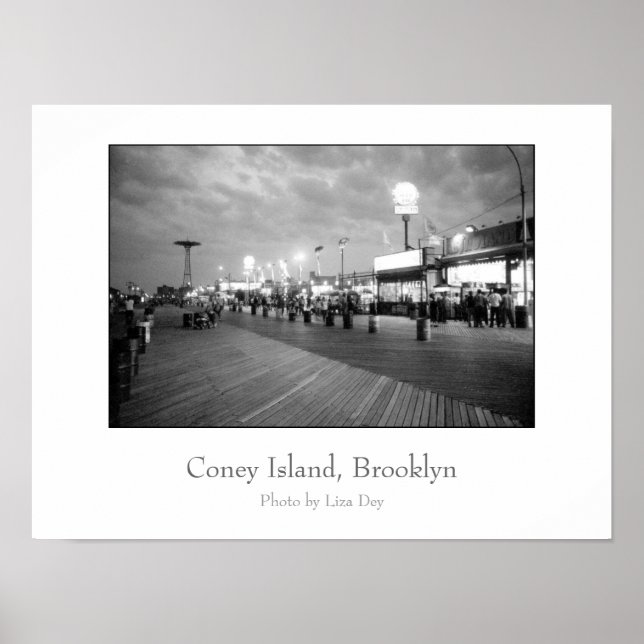 Poster 'The Boardwalk at Night' (Devant)