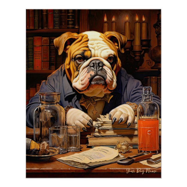 Poster The Bulldog 003 - Odessa Leyendecker (Devant)