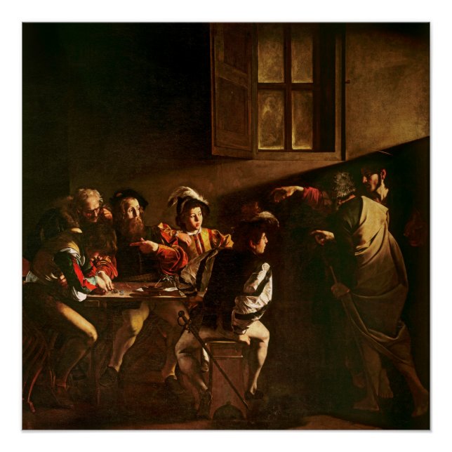 Poster The Calling of St. Matthew, c.1598-1601 (Devant)