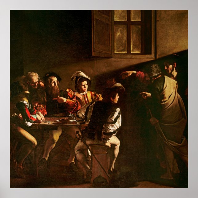 Poster The Calling of St. Matthew, c.1598-1601 (Devant)