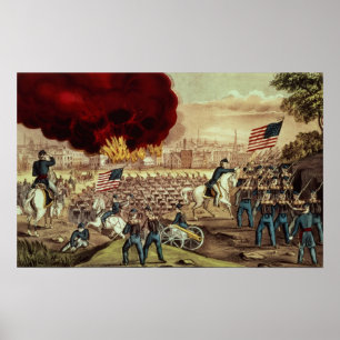 Poster The Capture of Atlanta by the Union Army