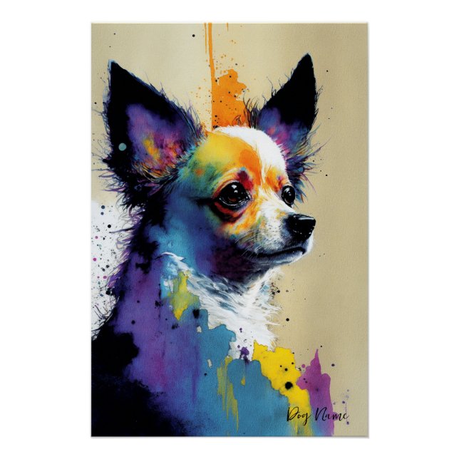 Poster The Chihuahua Dog - Composition 002 (Devant)