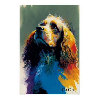 Poster The Cocker Spaniel Dog - Composition 007