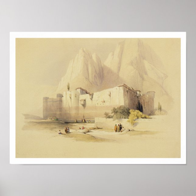 Poster The Convent of St Catherine, Mount Sinai, février (Devant)
