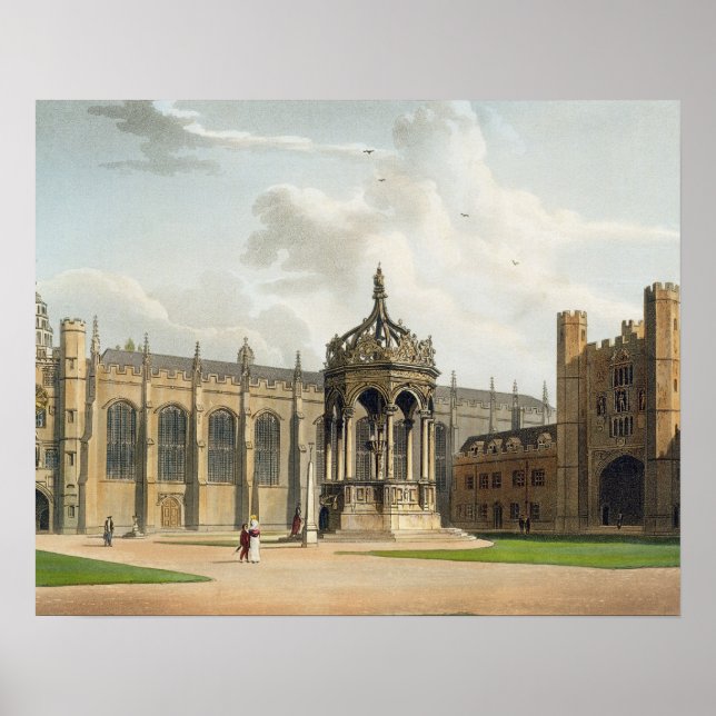 Poster The Court of Trinity College, Cambridge, from 'The (Devant)