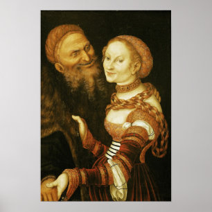 Poster The Courtesan and the Old Man, vers 1530