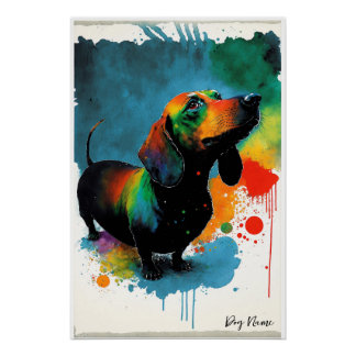 Poster The Dachshund Dog - Composition 003