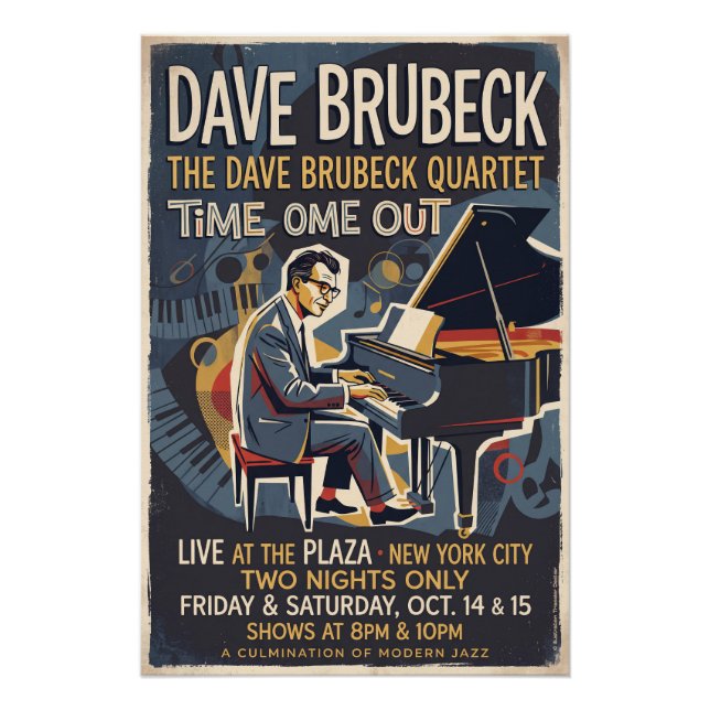 Poster The Dave Brubeck Quartet  (Devant)