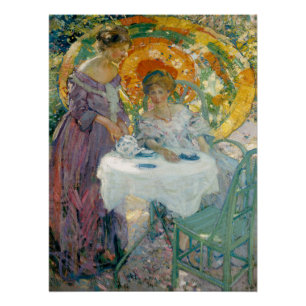 Poster Thé de l'après-midi 1910 par Richard Emile Miller