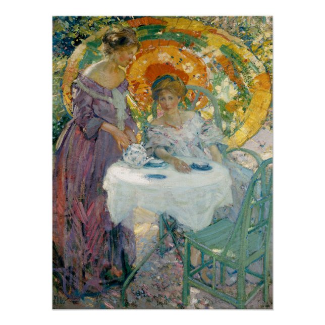 Poster Thé de l'après-midi 1910 par Richard Emile Miller (Devant)