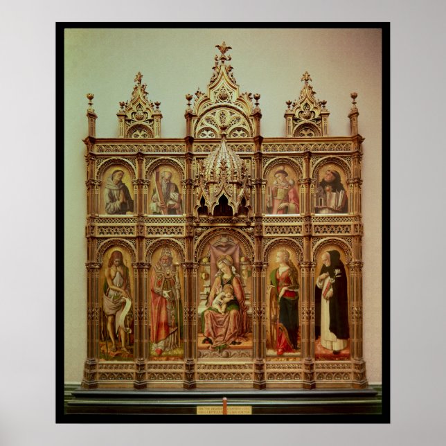 Poster The Demidoff Altarpiece, 1476 (Devant)