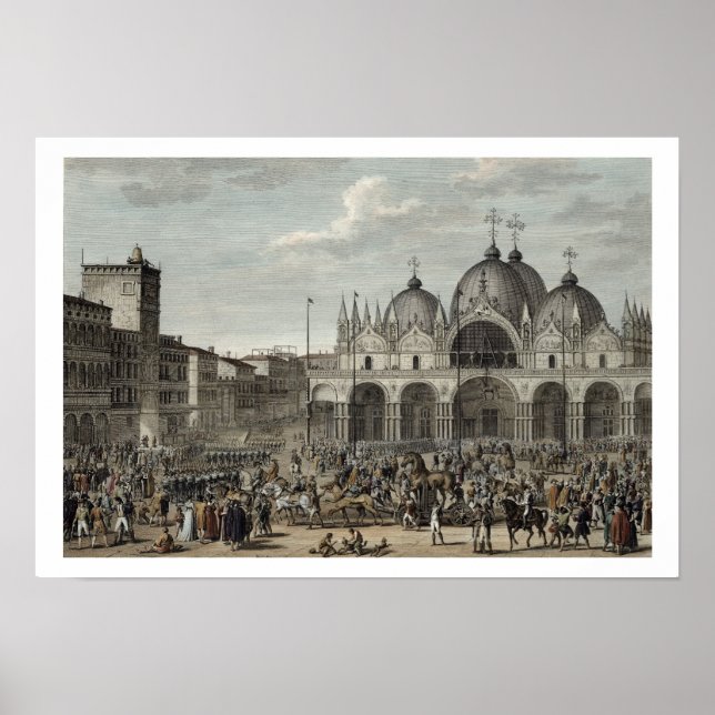 Poster The entry of the French into Venice and the theft (Devant)