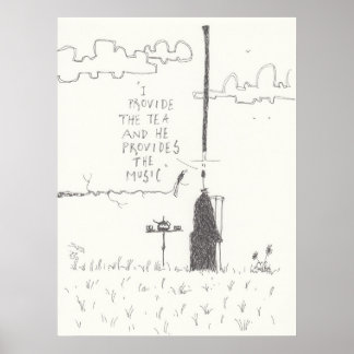 Poster Thé Et Musique