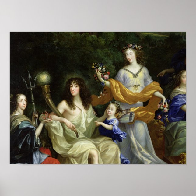 Poster The Family of Louis XIV  1670 (Devant)