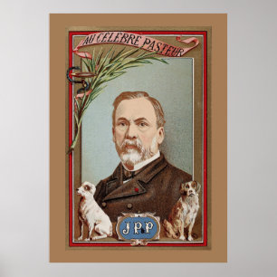 Poster The Famous Louis Pasteur Portrait Historic