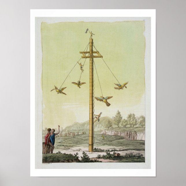 Poster The Flying Game, from 'Le Costume Ancien et Modern (Devant)