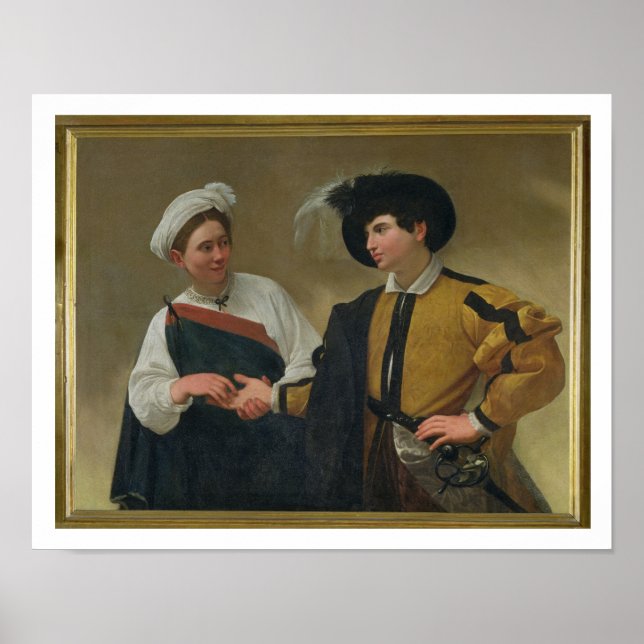 Poster The Fortune Teller (La Buona Ventura), c.1594 (Devant)