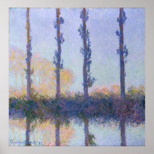 Poster The Four Trees - Claude Monet