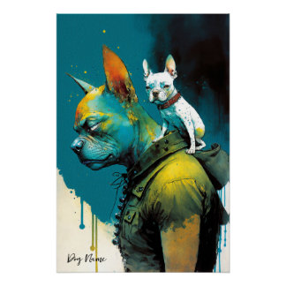 Poster The French Bulldog - Composition 002