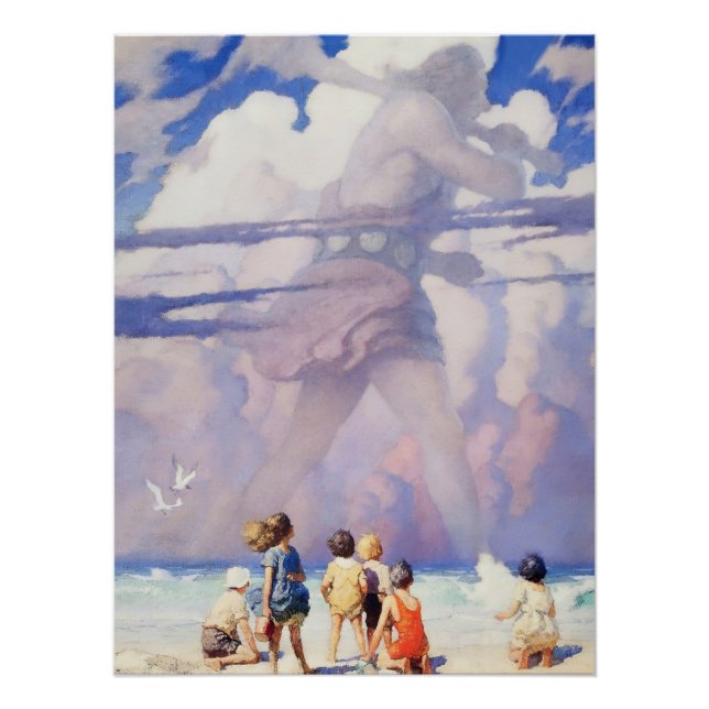 Poster “The Giant” Fairy Art by NC Wyeth (Devant)