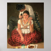 The Gipsy Boy and Girl (huile sur toile)