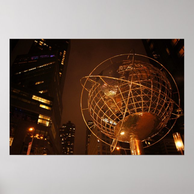 Poster The Globe at Columbus Circle, Medium (Devant)