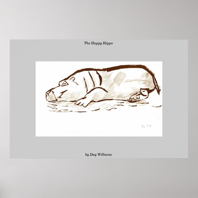 Poster The Happy Hippo (Devant)