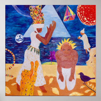 Poster The Healers - tirage original par Vivian Ara