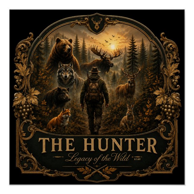 Poster The Hunter , Dans le silence sauvage  (Devant)