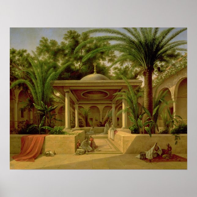 Poster The Khabanija Fountain, Cairo, 1845 (Devant)