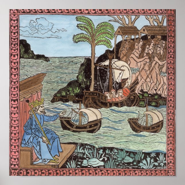 Poster The Landing of Columbus (Devant)