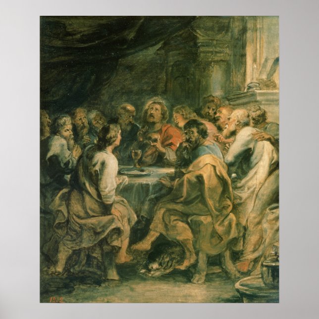 Poster The Last Supper, c.1630-31 (Devant)