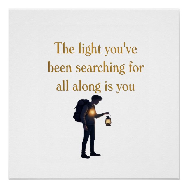 Poster The light is you iPad Smart Cover (Devant)