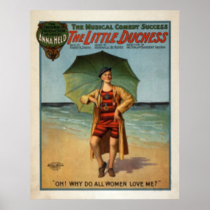 Poster The Little Duchess Musical Comedy 1906