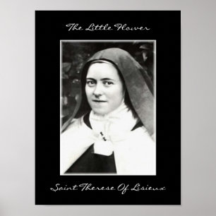 POSTER THE LITTLE FLOWER SAINT THERESE OF LISIEUX