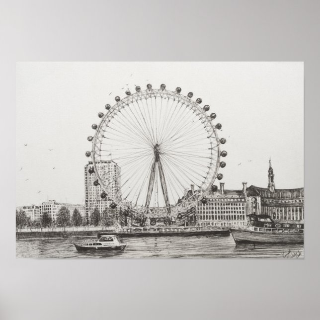 Poster The London Eye 30/10/2006 (Devant)