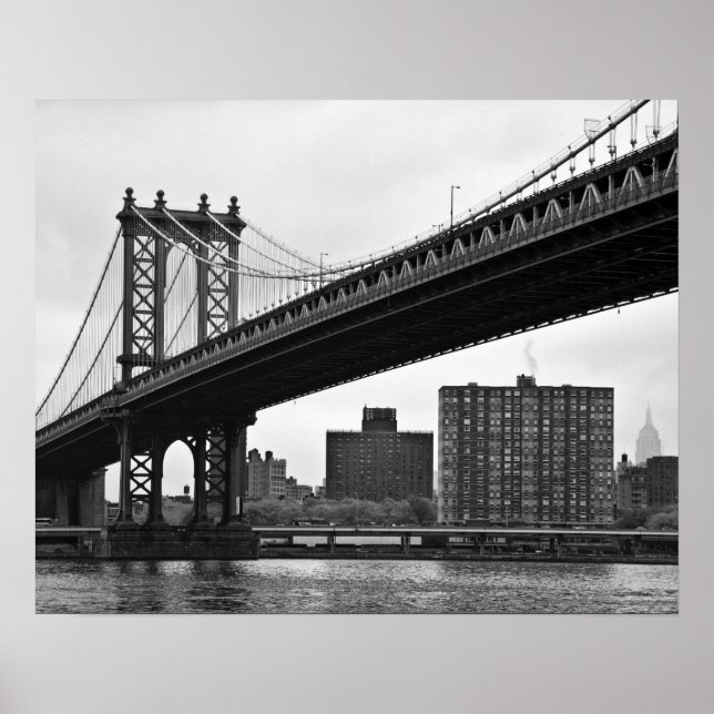 Poster The Manhattan Bridge in New York City (Devant)