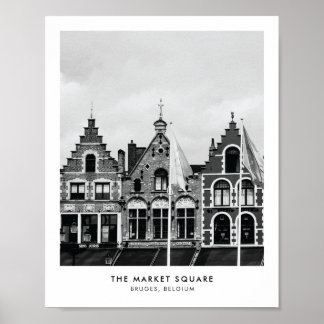 Poster The Market Square, Bruges | Photography print