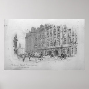 Poster The Midland Hotel, Manchester, c.1910