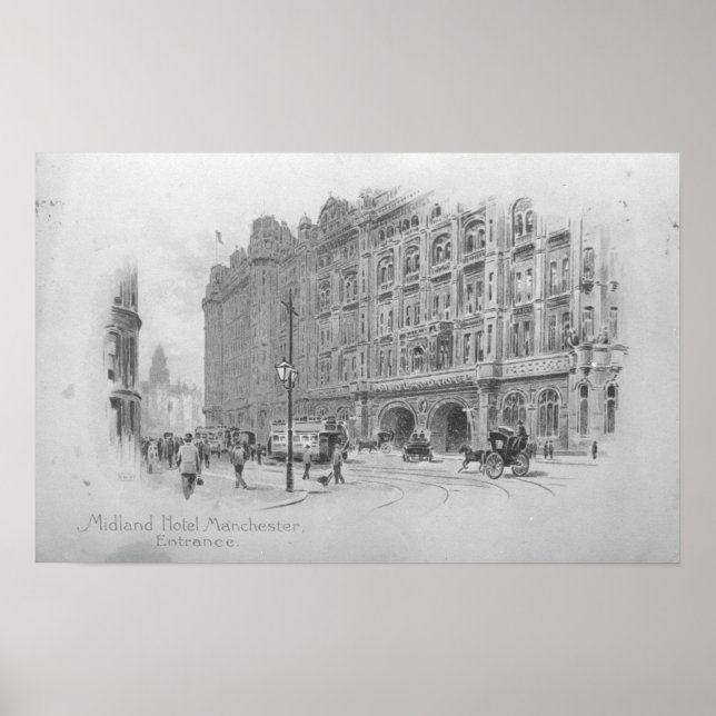 Poster The Midland Hotel, Manchester, c.1910 (Devant)