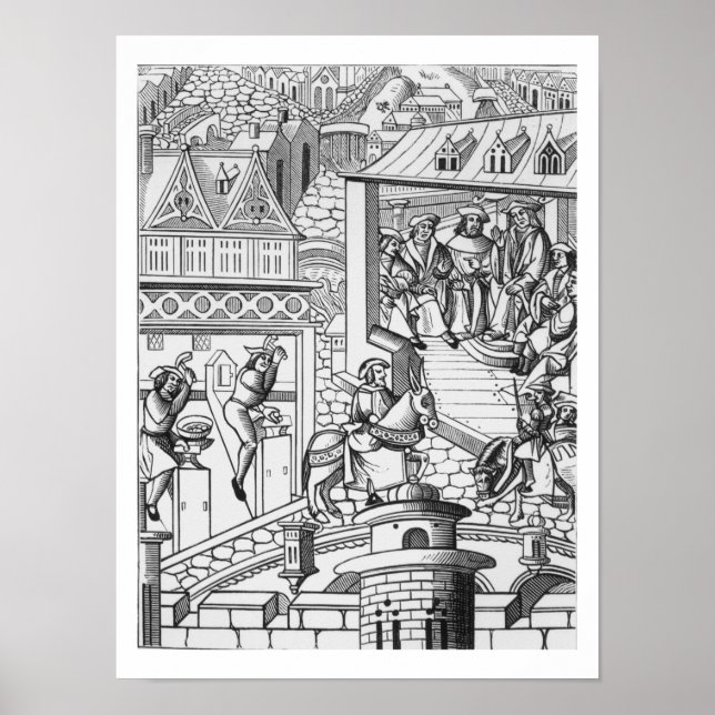 Poster The Mint, after a woodcut in 'De'Institution de (Devant)