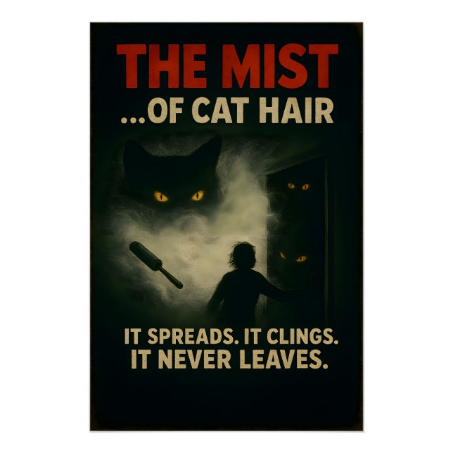 Poster The Mist of Cat Hair Horror Parody  (Devant)