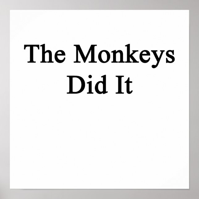 Poster The Monkeys Did It (Devant)